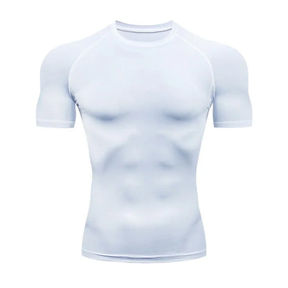 Men's Compression Shirt - Breathable Bodybuilding Tee | Quick Dry Workout Top