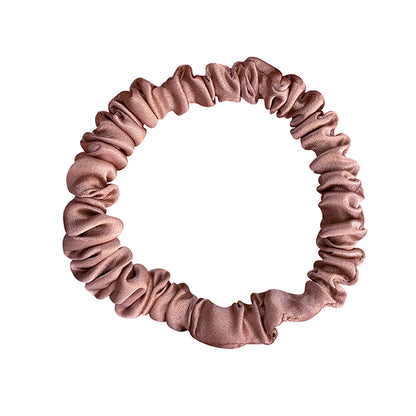 100% Pure Mulberry Silk Scrunchies Hair Bands Ties Gum Elastics Ponytail Holders for Women Girls Hair Accessories 19 Momme 1.5CM