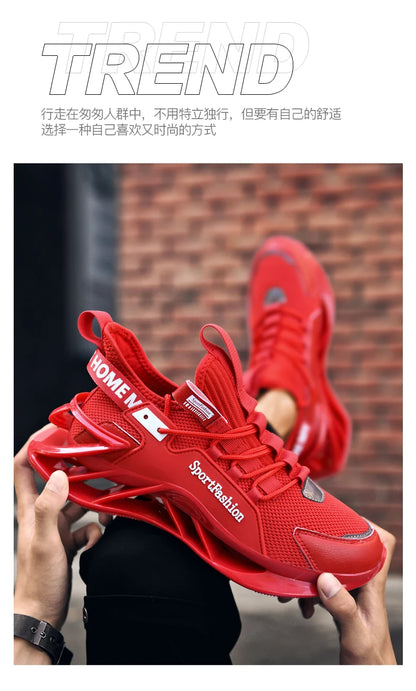 Men Casual Sneakers - Breathable Mesh Shoes With Durable TPU Outsole & Lightweight Design