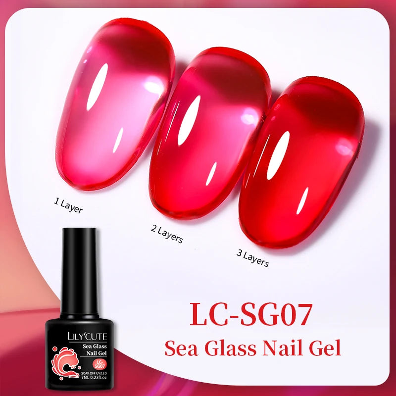 Gel Nail Polish - LILYCUTE UV Gel Varnish 7ML | Soak Off, Long Lasting Colors