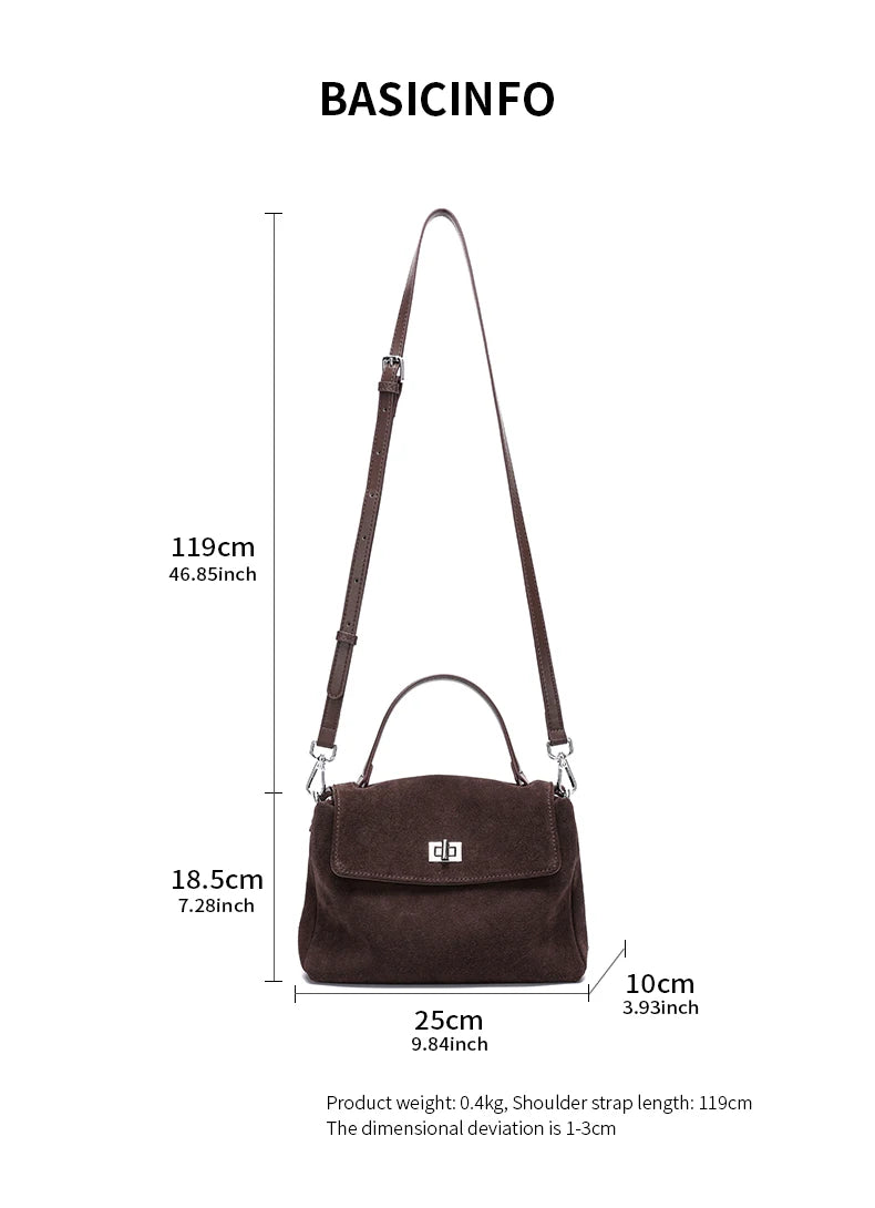 Genuine Leather Crossbody - Women's Soft Leather Messenger Bag With Zipper Closure