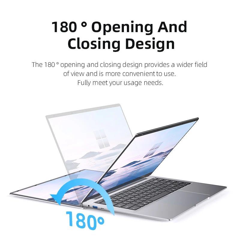 Xiaman Ultra Slim Windows 11 Laptop Computer 14.1" 12GB RAM 1TB SSD Intel Atom A3950 Notebook 1920*1080 Office Study Computer PC