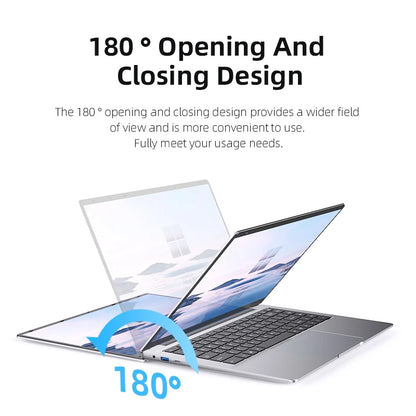 Xiaman Ultra Slim Windows 11 Laptop Computer 14.1" 12GB RAM 1TB SSD Intel Atom A3950 Notebook 1920*1080 Office Study Computer PC