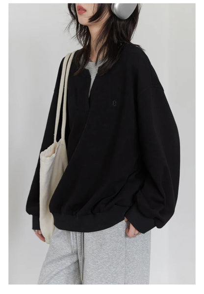 CHIC VEN Korean Women Sweatshirts Loose Casual New Contrast Splicing Hoodie Female Top Woman T Shirt Pullover Spring Autumn 2025