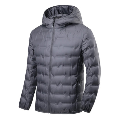 JNLN Men's Winter Down Jacket Duck Down Lightweight Padded Jackets Hiking Camping Climbing Trekking Graphene Lining Warm Coat