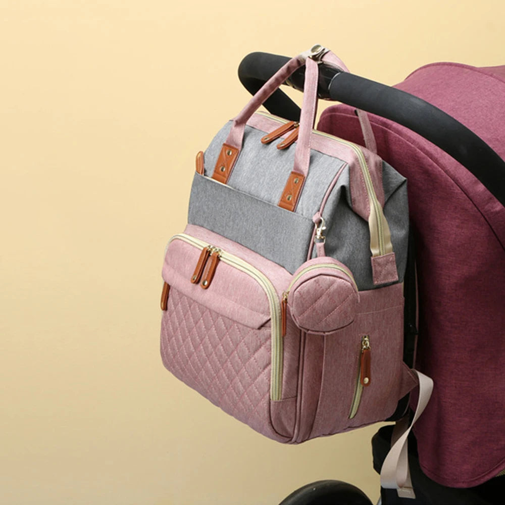 Quality Outdoor Portable Foldable baby Travelling bed backpack mommy bag fashion leisure large capacity infant carrier bag