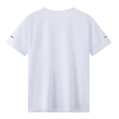 1/4piece Spring/Summer Youth Plus Size 13-16 Years Old Quick Drying Sports Short Sleeved T-shirt Versatile Top For Boys And Girl