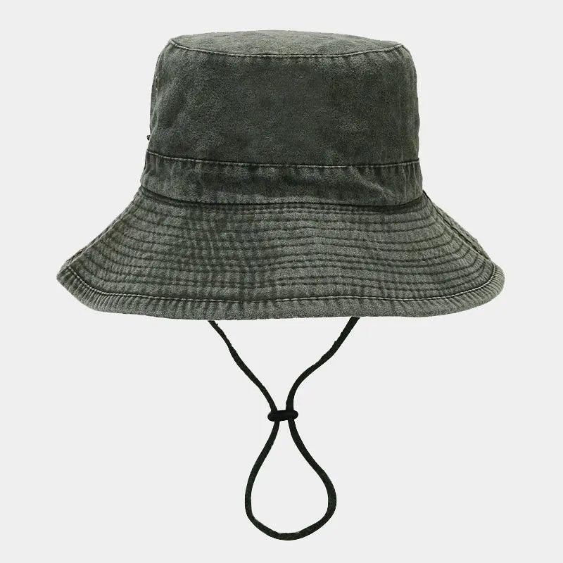 2024 Four Seasons Cotton Solid Bucket Hat Fisherman Hat Outdoor Travel Sun Cap for Men and Women 191