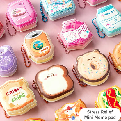 Cartoon Sticky Notes - Soft Silicone Memo Pad Planner Sticker