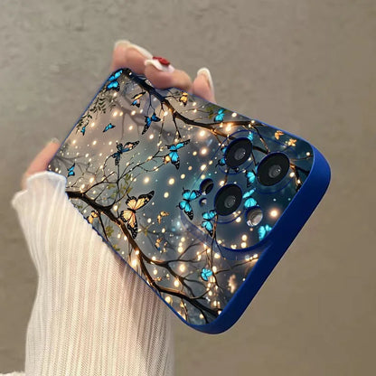 Glow In The Dark Butterfly Phone Case For Samsung Galaxy A06 A16 A55 A54 5G A53 A14 A34 A15 A35 S21 FE S25 S22 S23 S24 S26 Ultra