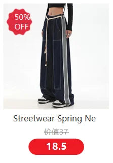 Women Y2K Streetwear Cargo Pants Vintage Fashion High Waist Baggy Trousers Female Loose Sweatpants Wide Leg Joggers Trousers