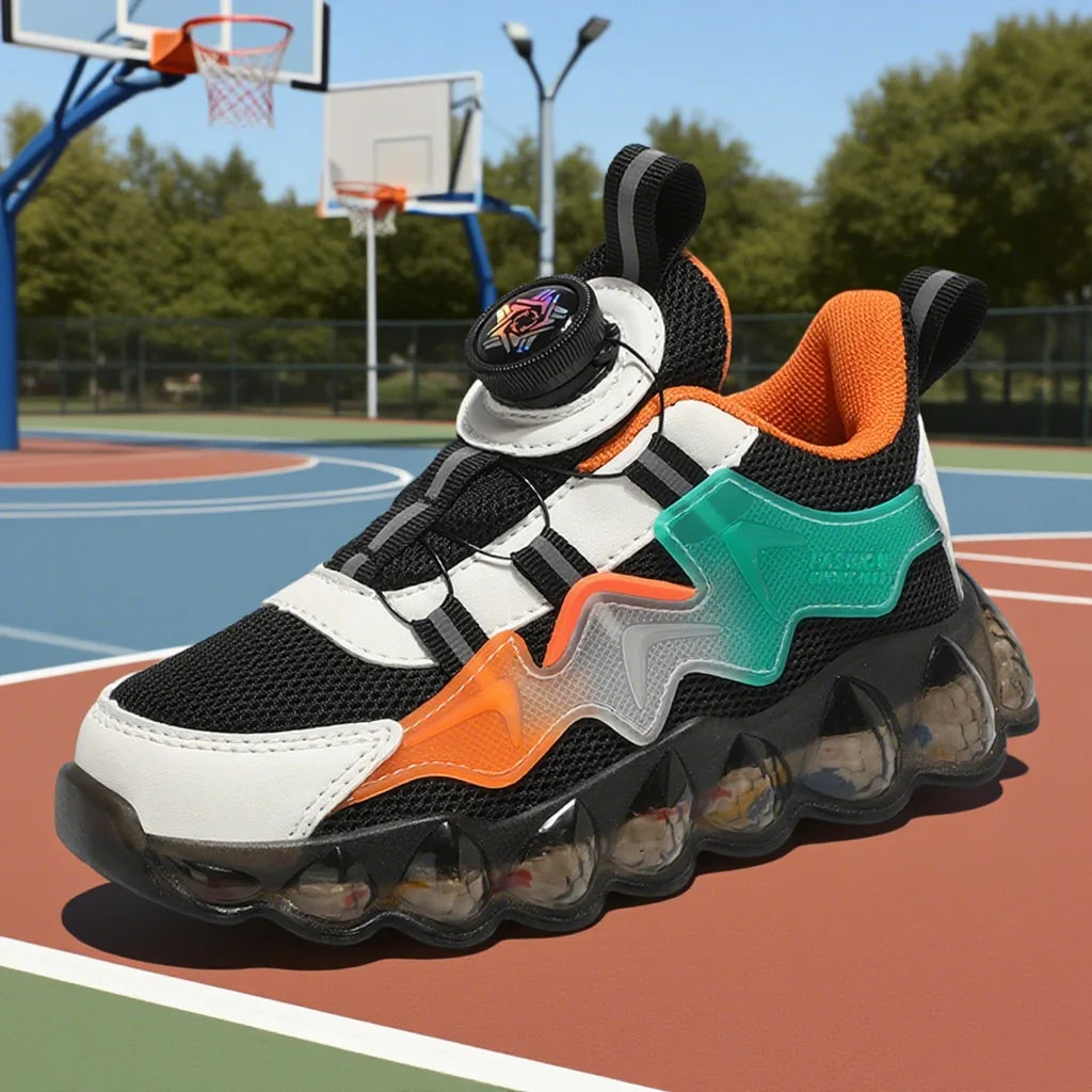 Boys Sport Shoes – Lightweight Tennis Sneakers With Breathable Mesh Upper & EVA Sole