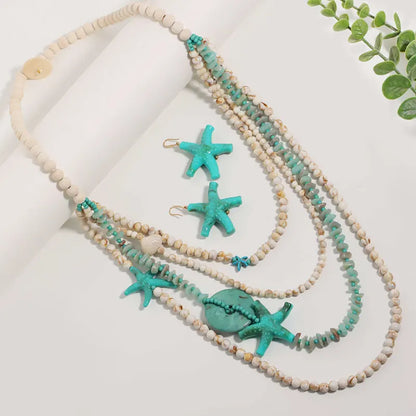 Boho Multi-Layer Long Necklace – Handmade Statement Necklace