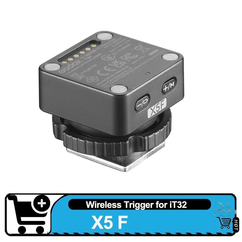 Godox IT32 IFlash Camera Flash TTL HSS Rotating Head on Camera Flash Light X5 C/S/N/F/O/L Wireless TTL Magnetic Flash Trigger