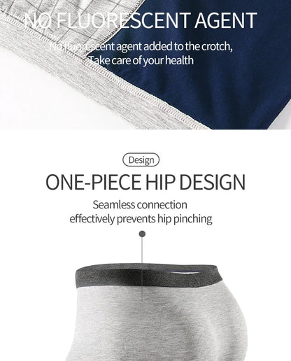 MiiOW 3pcs 40S Modal Men Boxers Underwear Breathable Mesh Men's Panties Boxershorts 3A Graphene Antibacterial Man Underpants