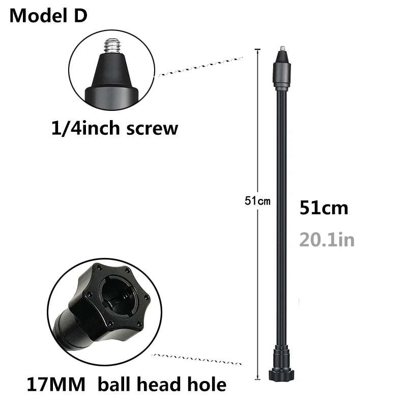 Flexible Arm Monopod Selfie Stick Rod Mount Holder Stands for Mobile Phones for Gopro Hero DJI OSMO Insta 360 Cameras Tripod