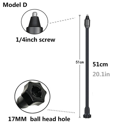 Flexible Arm Monopod Selfie Stick Rod Mount Holder Stands for Mobile Phones for Gopro Hero DJI OSMO Insta 360 Cameras Tripod
