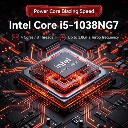 18.5' Laptop Intel Core I5 16GB 2TB 10000mAh Backlit Keyboard Fingerprint Unlock Windows 11 Gamer Office Notebook 1920x1080 PC