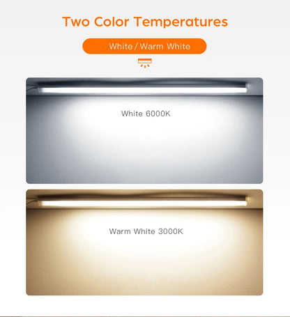 Motion Touch Sensor LED Lights Wireless Light Penetrable Wood Aluminum Bar Light Cabinet Wardrobe Lamp Backlight For Kitchen
