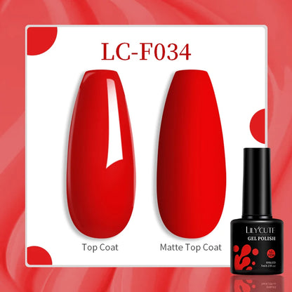 Gel Nail Polish - LILYCUTE UV Gel Varnish 7ML | Soak Off, Long Lasting Colors