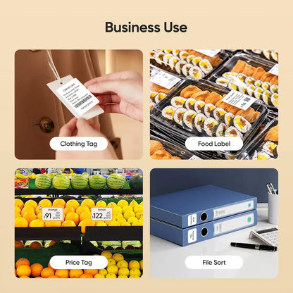 Niimbot B1 Mini Bluetooth Thermal Label Printer Portable Self-Adhesive Sticker Maker, Pocket Thermal Label Machine, Compatible With Mobile Phone & PC, Ideal For Home Office School Small Business Organization