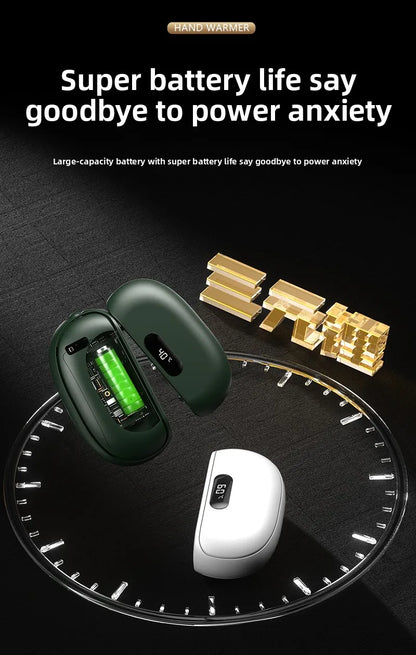 Mini 2-In-1 Magnetic Detachable Hand Warmer Charging Heat Pack Cute Gift For Girlfriend And Best Friend