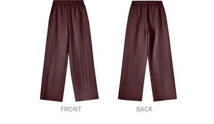 SENTUBILA Women's Linen Trouser Suit Summer Two Pieces Matching Set Women Button Shirt Straight Pant Sets 2026 Outfits 152ZA0094