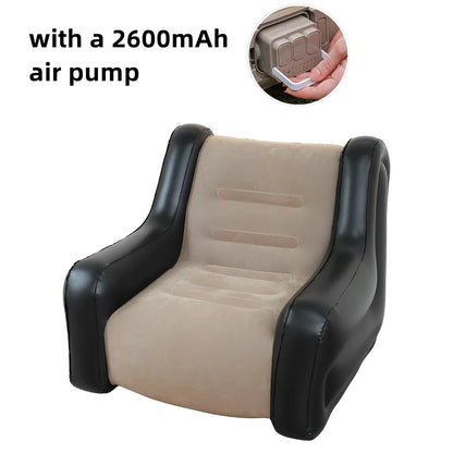 Air Mattress Inflatable Sofa Double Inflatable Chair For Flodable Blow Up Couch Lounger Portable Air Sofa Indoor Tent Camping