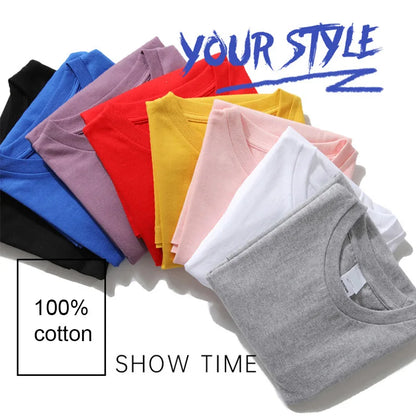 Summer Men T-shirt Cotton Blend Casual Funny Astronaut Design Print Loose O-neck T Shirt for Men Short Sleeve Male T-shirt Tees
