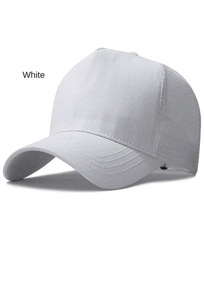 Big Head Man Large Size Mesh Baseball Hats Outdoors Plus Size Sport Caps Dad Oversize Trucker Cap 56-61cm 62-66cm