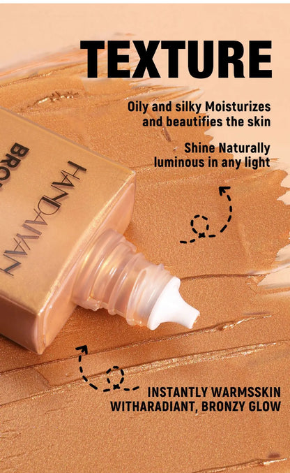 Matte Bronzer Liquid Makeup Waterproof Tanning Cream Body Oil Control Moisturizer Pearlescent Shine For Silky Skin Finish