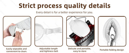 Heated Smart Vibration Eye Massager Airbag Compress Eye Care Instrument Bluetooth Music Eye Massage Sleepping Mask Relax Fatigue