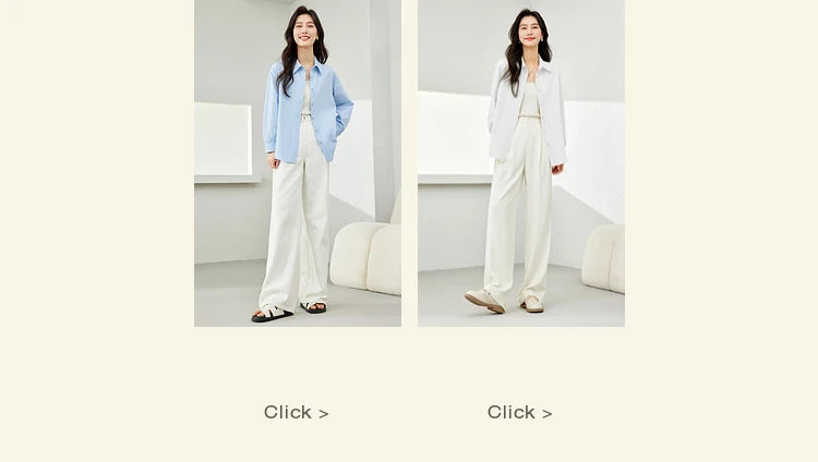 VIMLY Spring Formal Shirts Women 2026 Cotton Lyocell Button Up Shirts & Blouses Long Sleeve Top Office Wear for Woman M5889