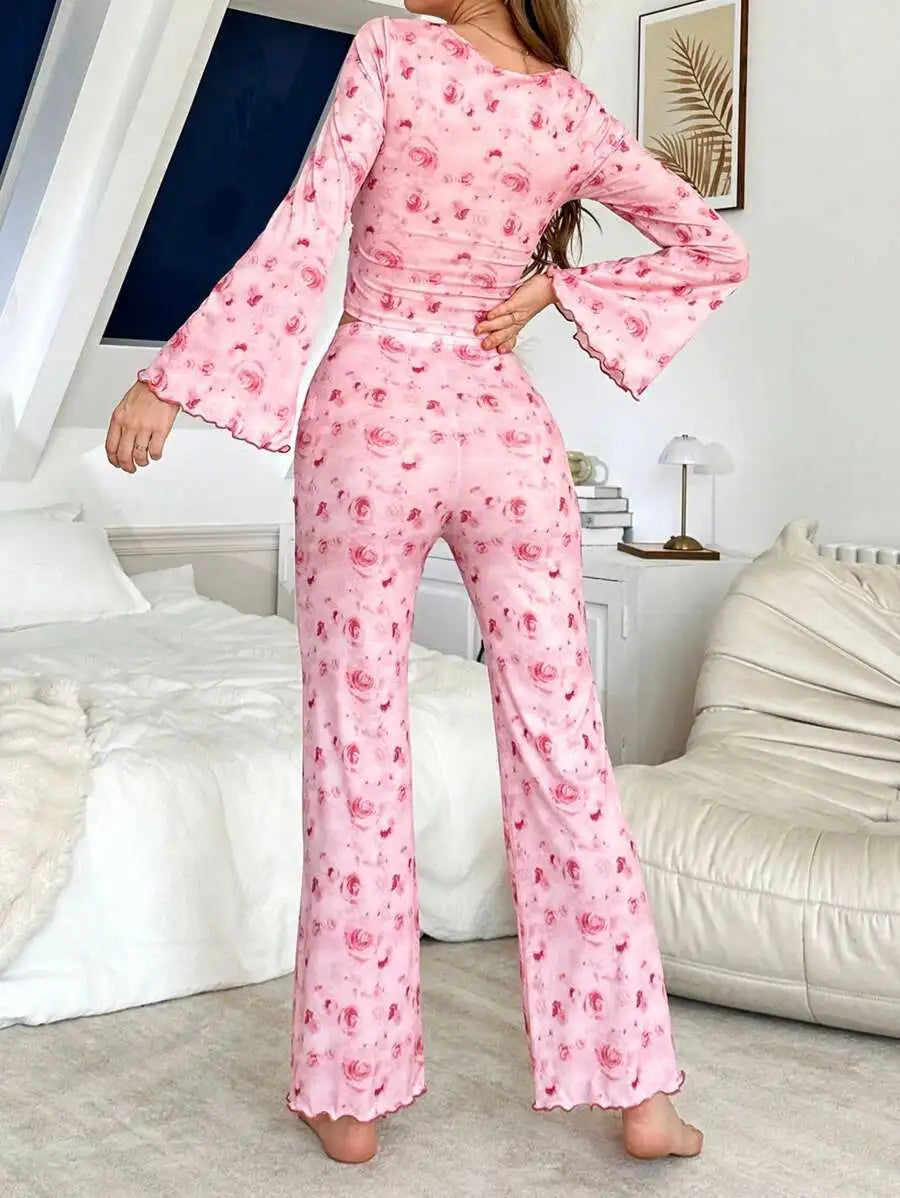 Home Wear Sleepwear Women Sexy Lingerie Pj Sets for Woman Pajamas Set Sleep Shirts Nightgowns Women's Nightgown Pajama Pants