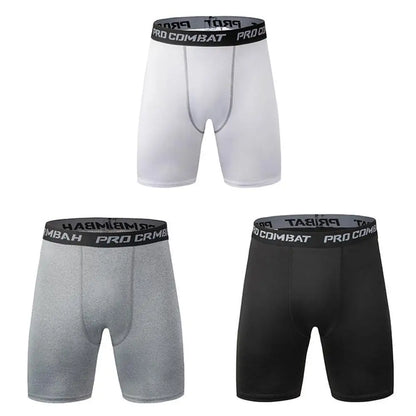 Men Bodybuilding Shorts Fitness Workout Inseam Gym Knickers Male Muscle Alive Elastic Compression Tights Skinny Leggins Hombre