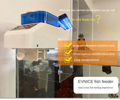 EVNICE automatic fish feeder WIFI Koi Rohan arowana feeder large capacity of 04L/1L/2L/timed, quantitative and precise feeding
