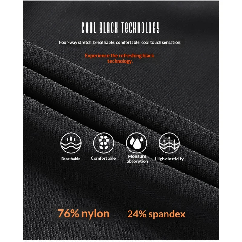 Men's Ice Silk Casual Pants Summer Quick Dry Lightweight Joggers with Zipper Pockets Elastic Waist Sports Trousers for Running F