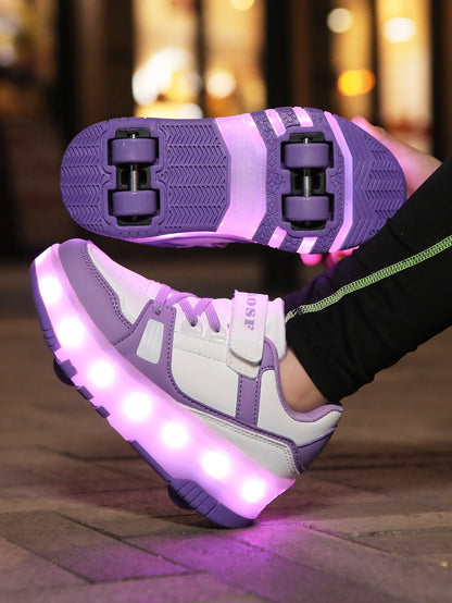 Popular and fashionable children's upgraded version of walking shoes, automatic bouncing wheel sports shoes