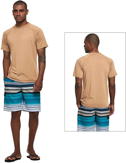 Men's UPF 50+ Beach T-Shirt – Quick-Dry Surf & Swim Top