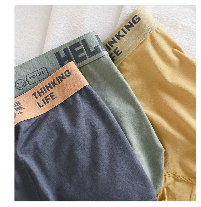 1/5pcs Men's Underwear, Breathable Comfy Quick Drying Stretchy Boxer Trunks, Sexy Underpants, Men's Trendy Boxer Panties