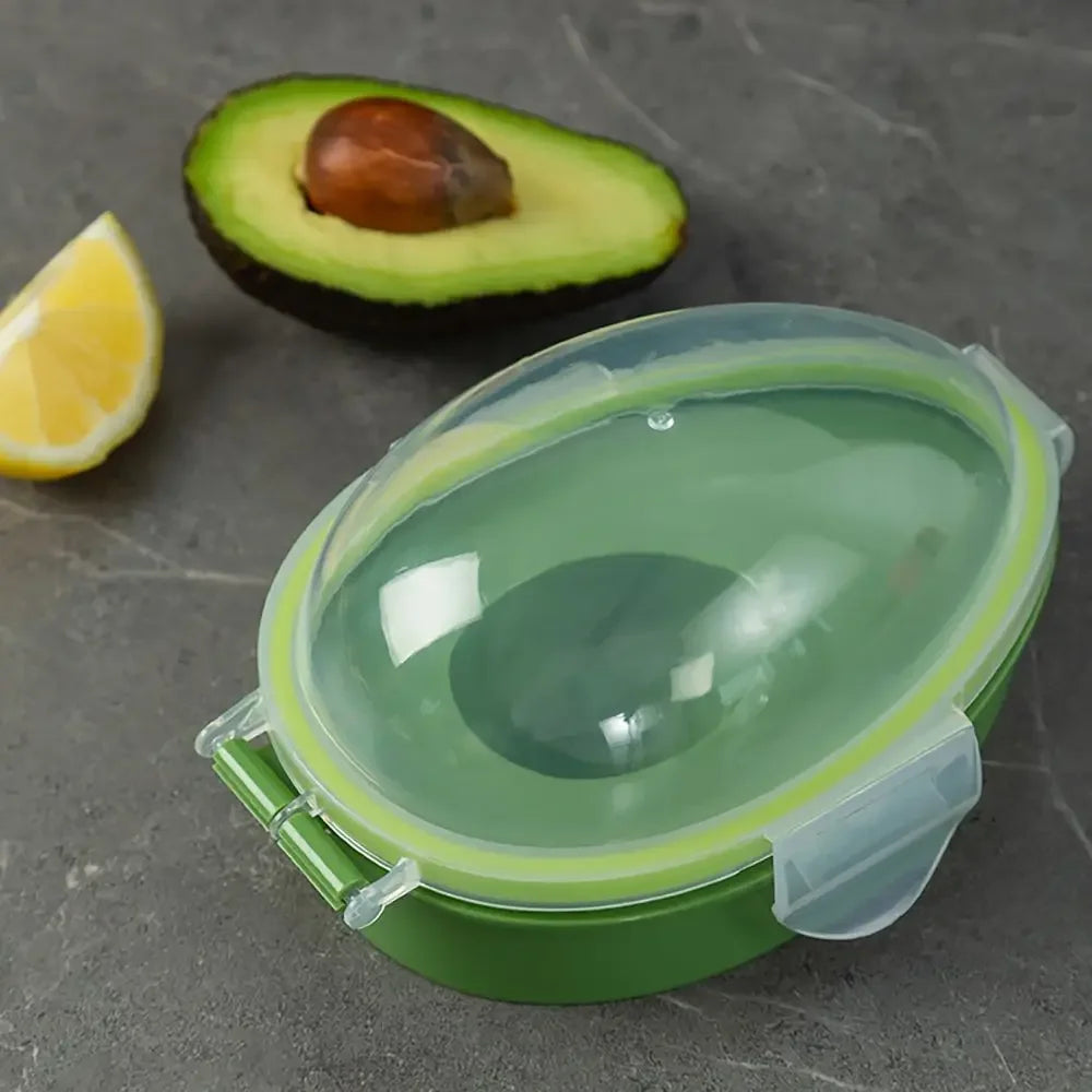 Avocado Storage Container - Snap On Lid Fruit Storage Box | Kitchen Food Crisper Keeper