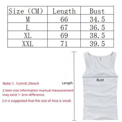 Hot Sale Men's Sleeveless Breathable Fitness Vest Basic Elastic Tank Top Men's Cotton Bodybuilding T-shirt Classic Color Clothes