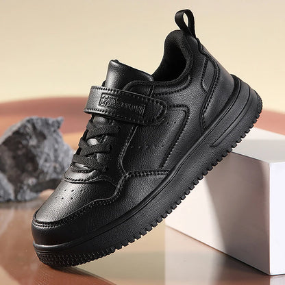 Kids Running Shoes – Breathable Leather Sneakers With EVA Cushioned Soles For Children