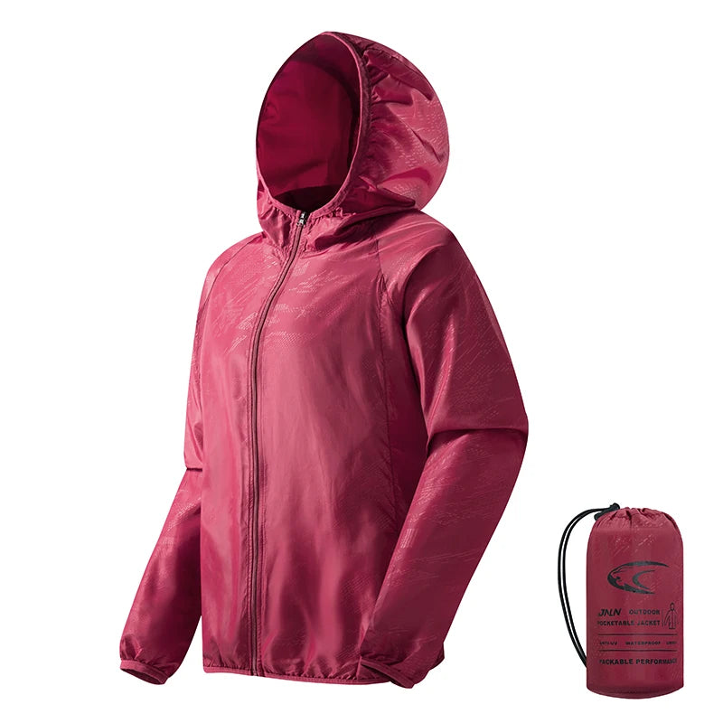 Waterproof Hiking Jacket - Lightweight Quick Dry Jacket With UPF 50+ Sun Protection Coat