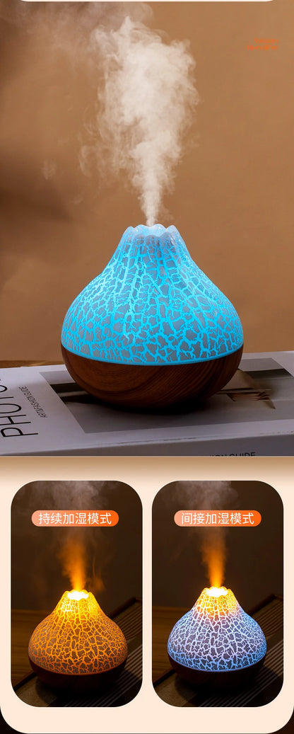 300ml USB Desktop Humidifier - Colorful Mist Diffuser  Air Purifier