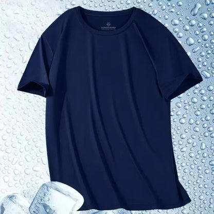 Men's Ice-Silk T-Shirt – Cool Quick-Dry Casual Sports Top