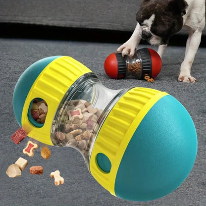 Interactive dog snack dispenser toy, suitable for all types of slow feeders, plastic pet toys, bringing fun and healthy eating