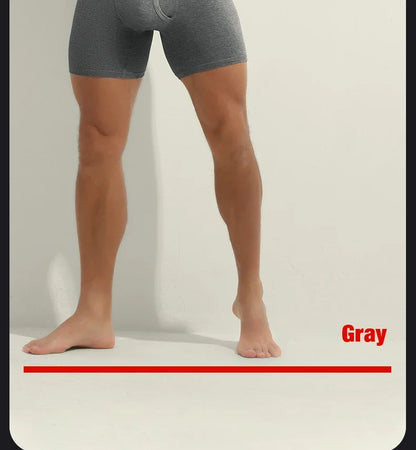 Underwear Mens Pure Cotton High Waist Trunks Plus Size Lengthened Anti-wear Warm Sports Boxers Pack Mentrual Panties
