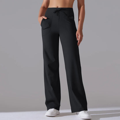 Yoga Straight Leg Sweatpant Straight Leg Women's Loose Tracksuit Pants Wide Leg Outdoor Gym Runing Casual Tracksuit Pants