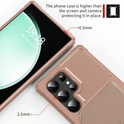 Card Wallet Case for Samsung Galaxy S24 S23 FE S25 Plus S22 S21 S26 Ultra A17 A37 A56 A36 A55 A35 A15 A54 A34 A52S A05S A05 A16